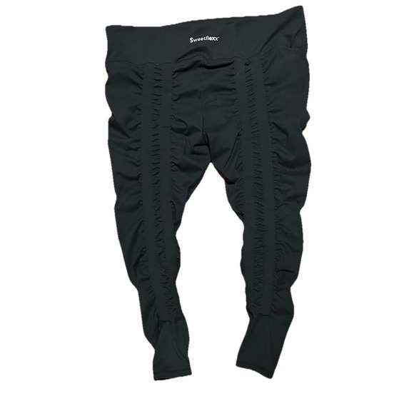Sweetflexx Resistance Leggings High Rise Yoga‎ Work Out Black Womens 18 - Picture 1 of 8